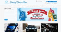 Desktop Screenshot of hondaofsantamaria.com
